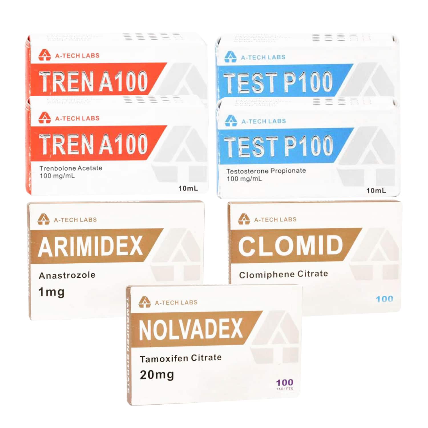 PACK LEAN MUSCLE (INJICERA) TESTOSTERONPROPIONAT + TRENBOLONACETAT + PCT (6 VECKOR) A Tech Labs