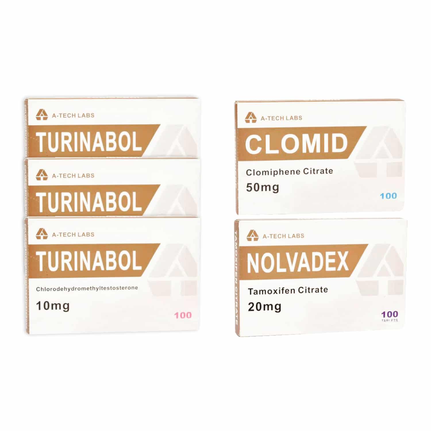 PACK LEAN MUSCLE LEVEL II (ORAL) TURINABOL + SKYDD + PCT (8 VECKOR) A Tech Labs