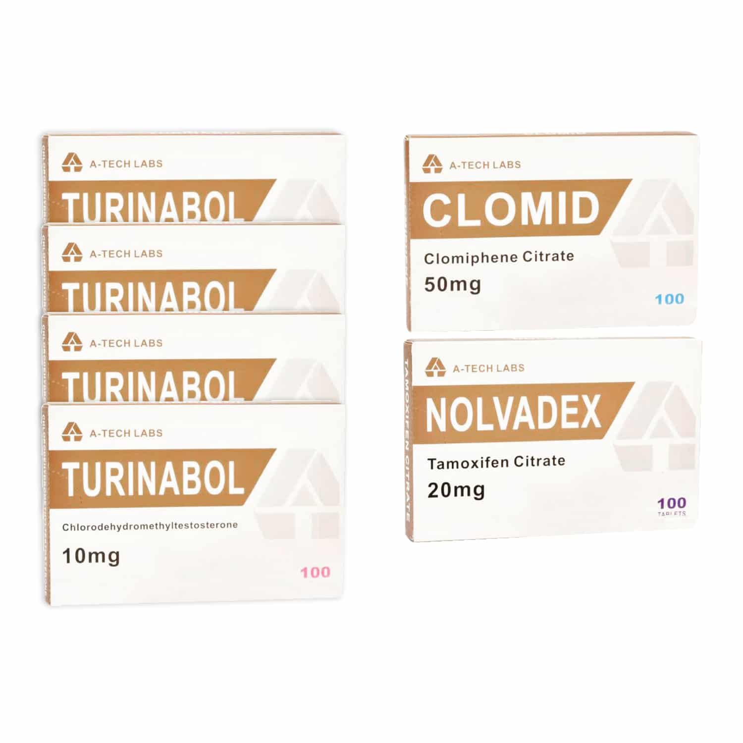 PACK LEAN MUSCLE NIVÅ III (ORAL) TURINABOL + SKYDD + PCT (8 VECKOR) A Tech Labs