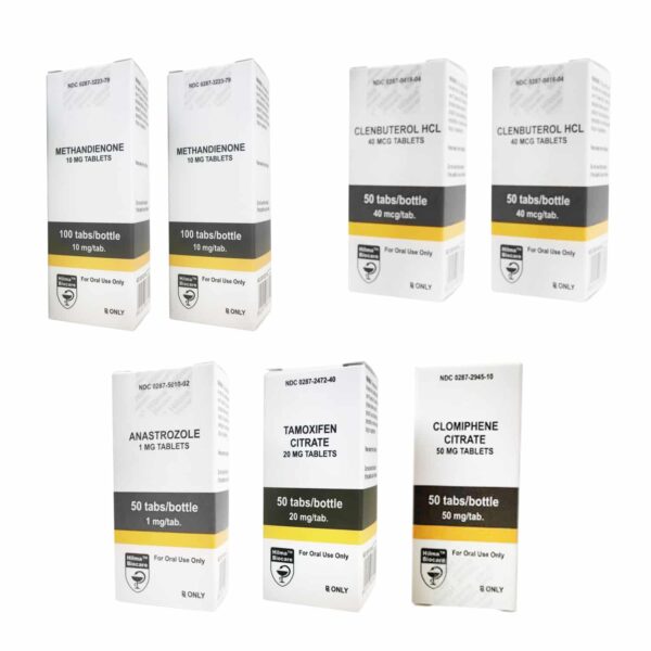 Torr muskelpackning (oral) Dianabol + Clenbuterol + PCT (8 veckor) Hilma