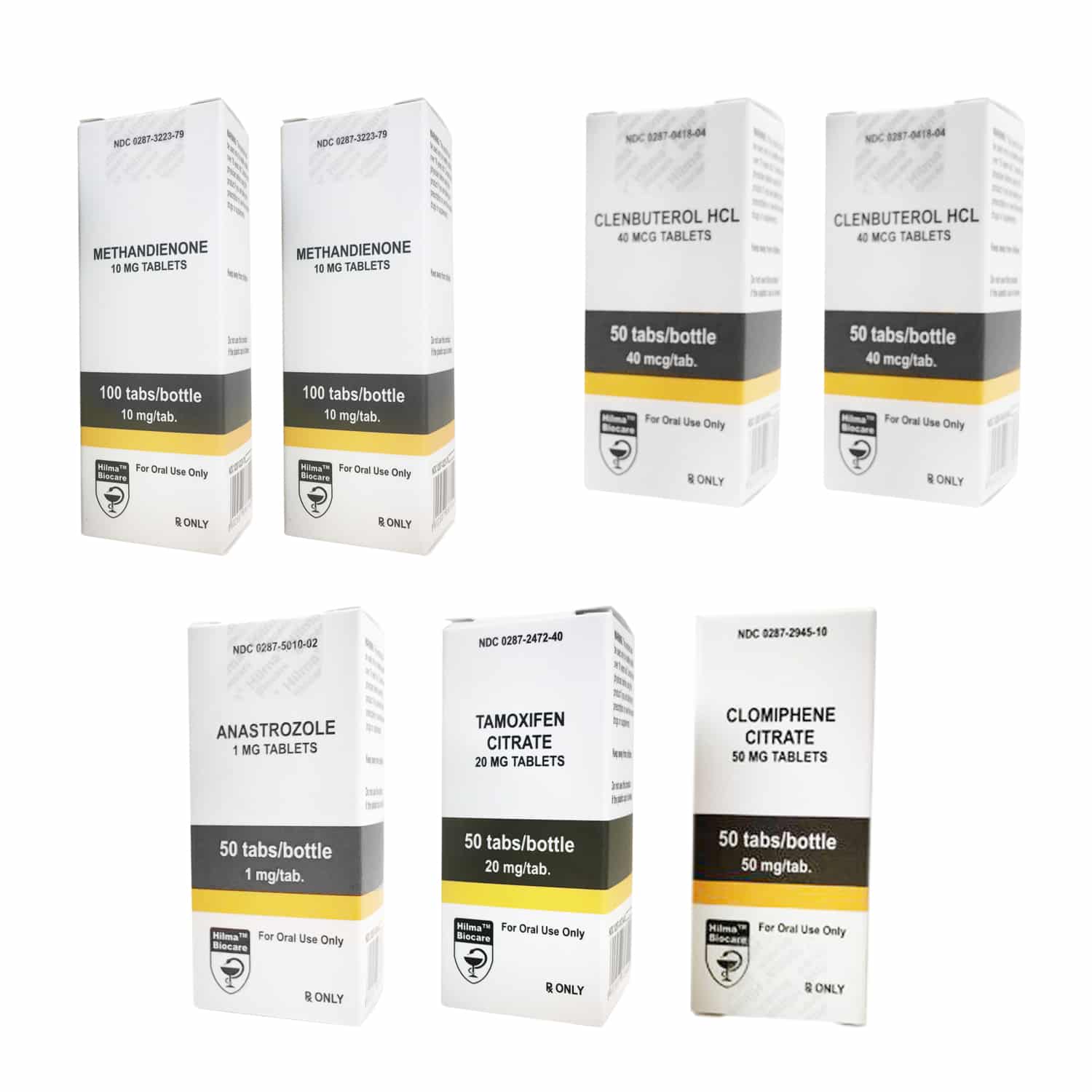 Torr muskelpackning (oral) Dianabol + Clenbuterol + PCT (8 veckor) Hilma