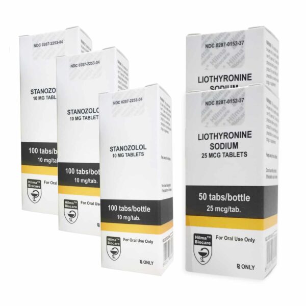 Hilma Stanozolol + T3 Cytomel oral steroid torrförpackning (8 veckor)