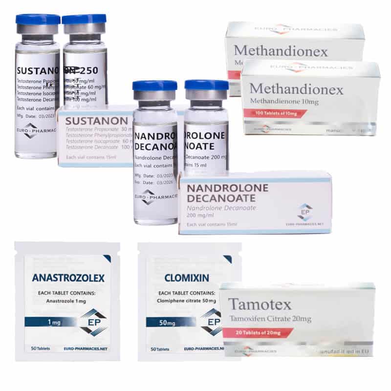NIVÅ III (INJICERA) Massökningspaket: SUSTANON + DECA + DIANABOL (8 veckor) Euro Pharmacies