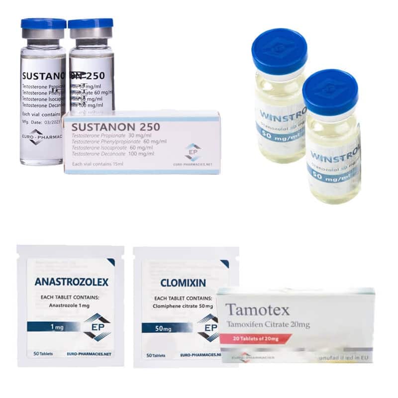 NIVÅ II Lean Mass Gain Pack (INJECTA) Sustanon + Stanozolol (8 veckor) Euro Pharmacies