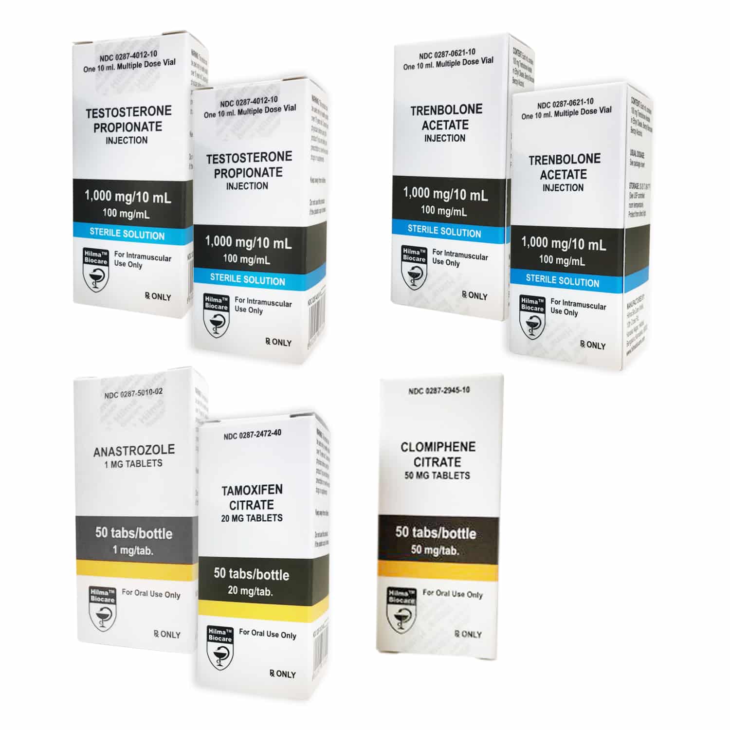 Hilma Lean Muscle Gain Pack: Testosteronpropionat + Trenbergolonacetat + PCT (6 veckor)