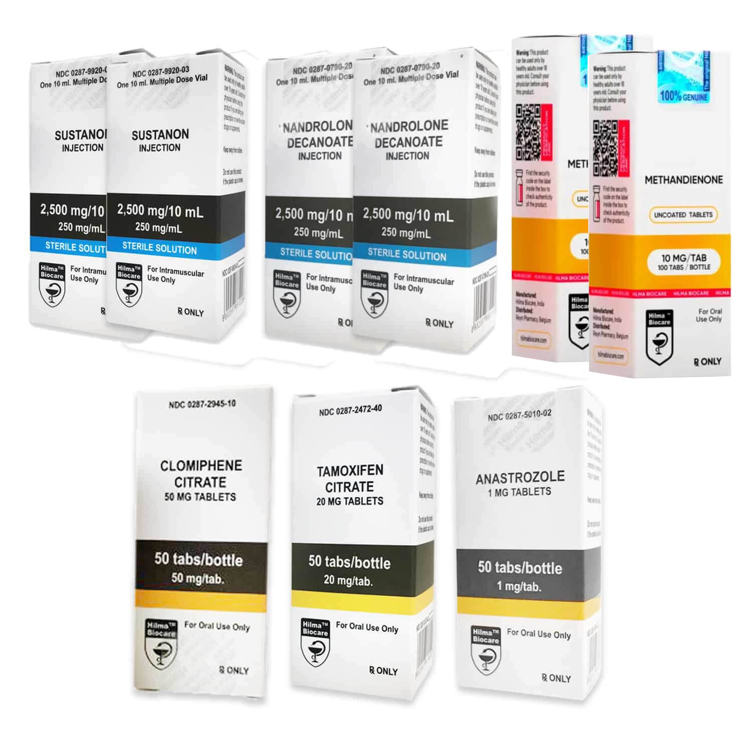 NIVÅ III (INJICERA) Massökningspaket: SUSTANON + DECA + DIANABOL (8 veckor) Hilma