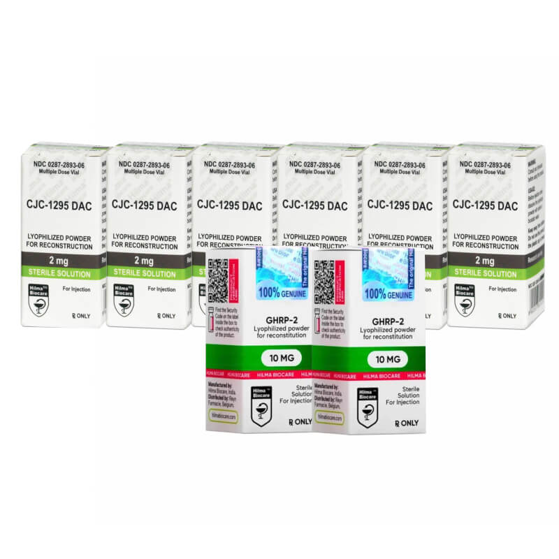 Peptidpaket för mellanliggande massökning GHRP 2 CJC 1295 DAC Hilma Biocare (12 veckor)