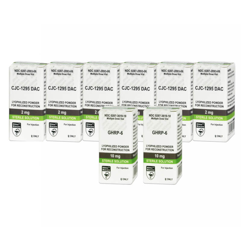 Peptidpaket för mellanliggande massökning GHRP 6 CJC 1295 DAC Hilma Biocare (12 veckor)
