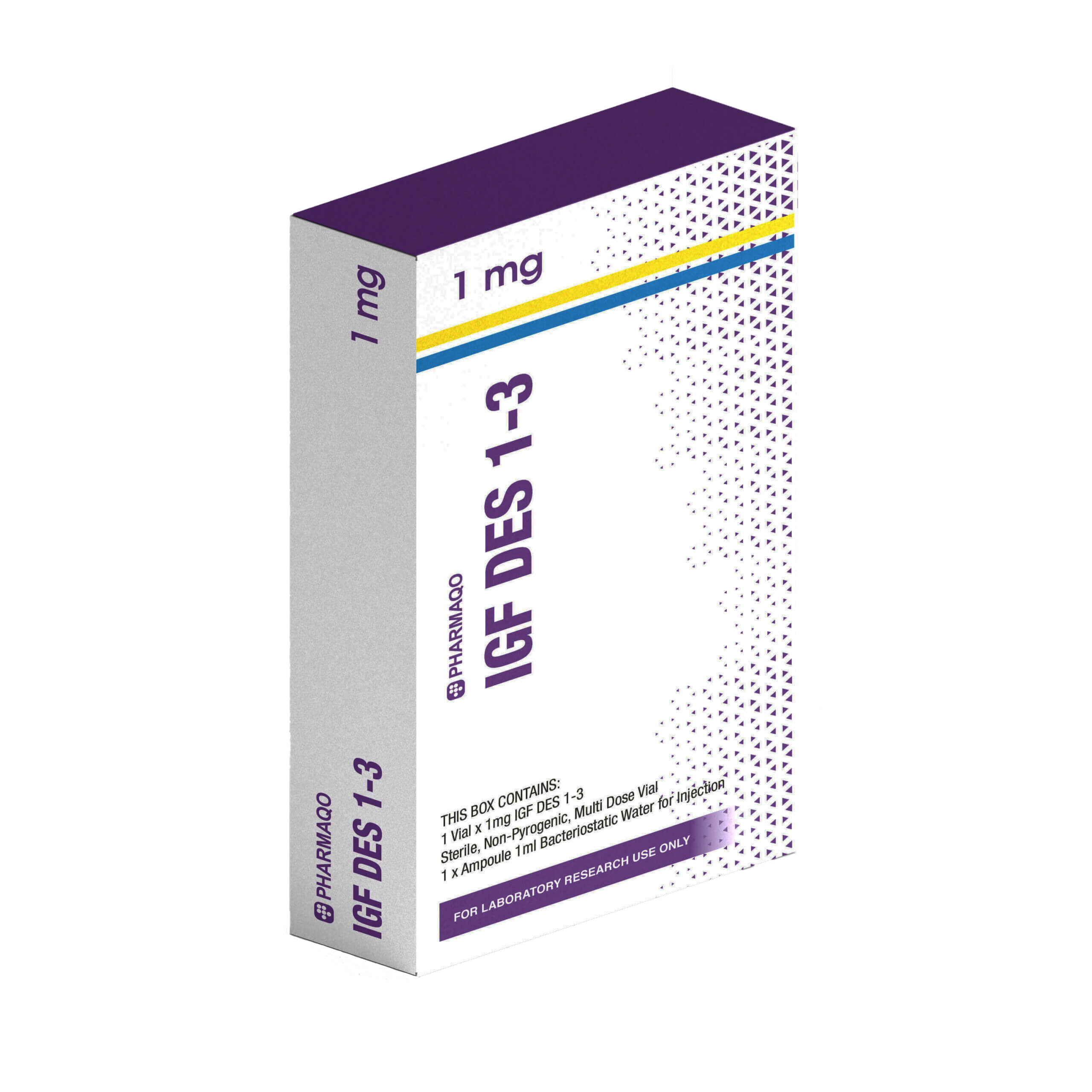 Peptidkartong IGF Pharmaqo skalad