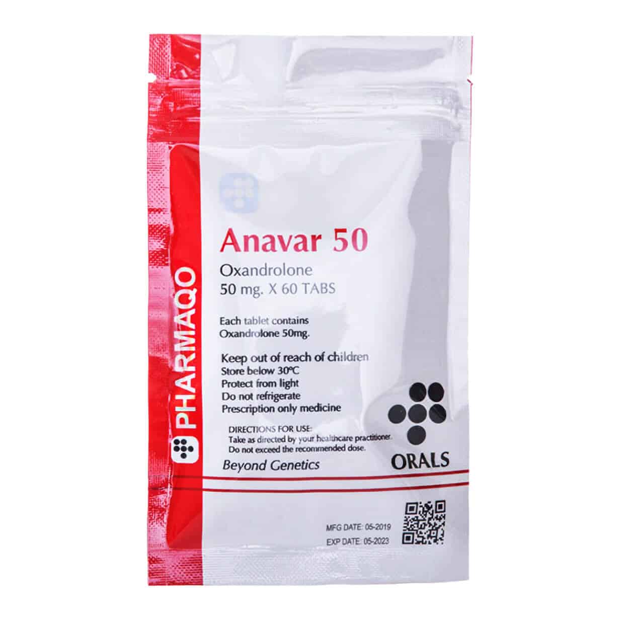 Anavar 50 mg x 60 Oxandrolon 50 mg tabletter 60 tabletter Pharmaqo Labs