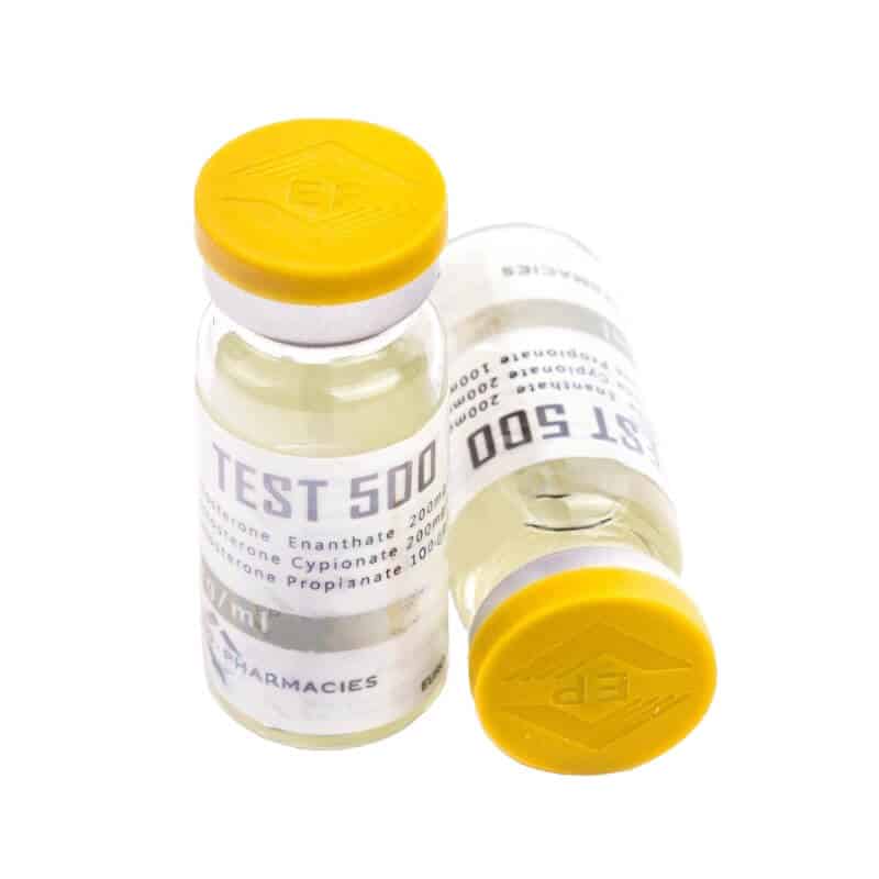 test 500 500 mg/ml 10 ml injektionsflaska euro guld