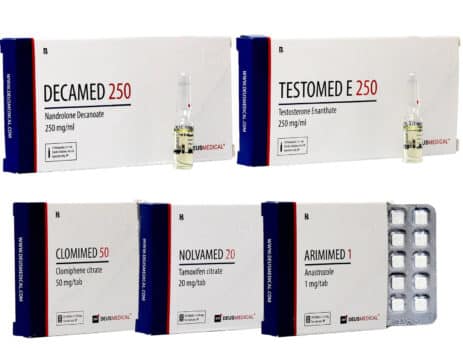 4 Massökningspaket INJICERA Enanthate 250 DECA 8 veckor Deus Medical 463×348