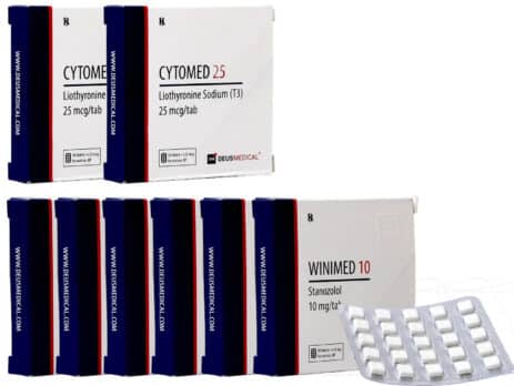 6-pack Stanozolol T3 Cytomel orala steroider 8 veckor Deus Medical 463×348