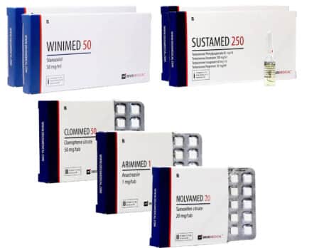 6 NIVÅ II muskelmassaökningspaket INJICERA Sustanon Stanozolol 8 veckor Deus Medical 463×348