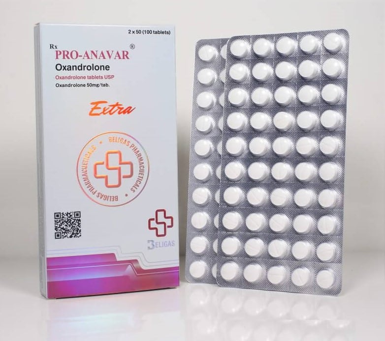 Anavar Pro (50 mg 100 tabletter) Beligas (internationell)
