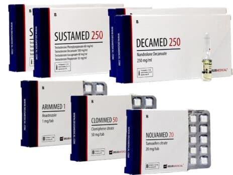 Massökningspaket NIVÅ II INJICERA SUSTANON DECA PCT 8 veckor Deus Medical 463×348