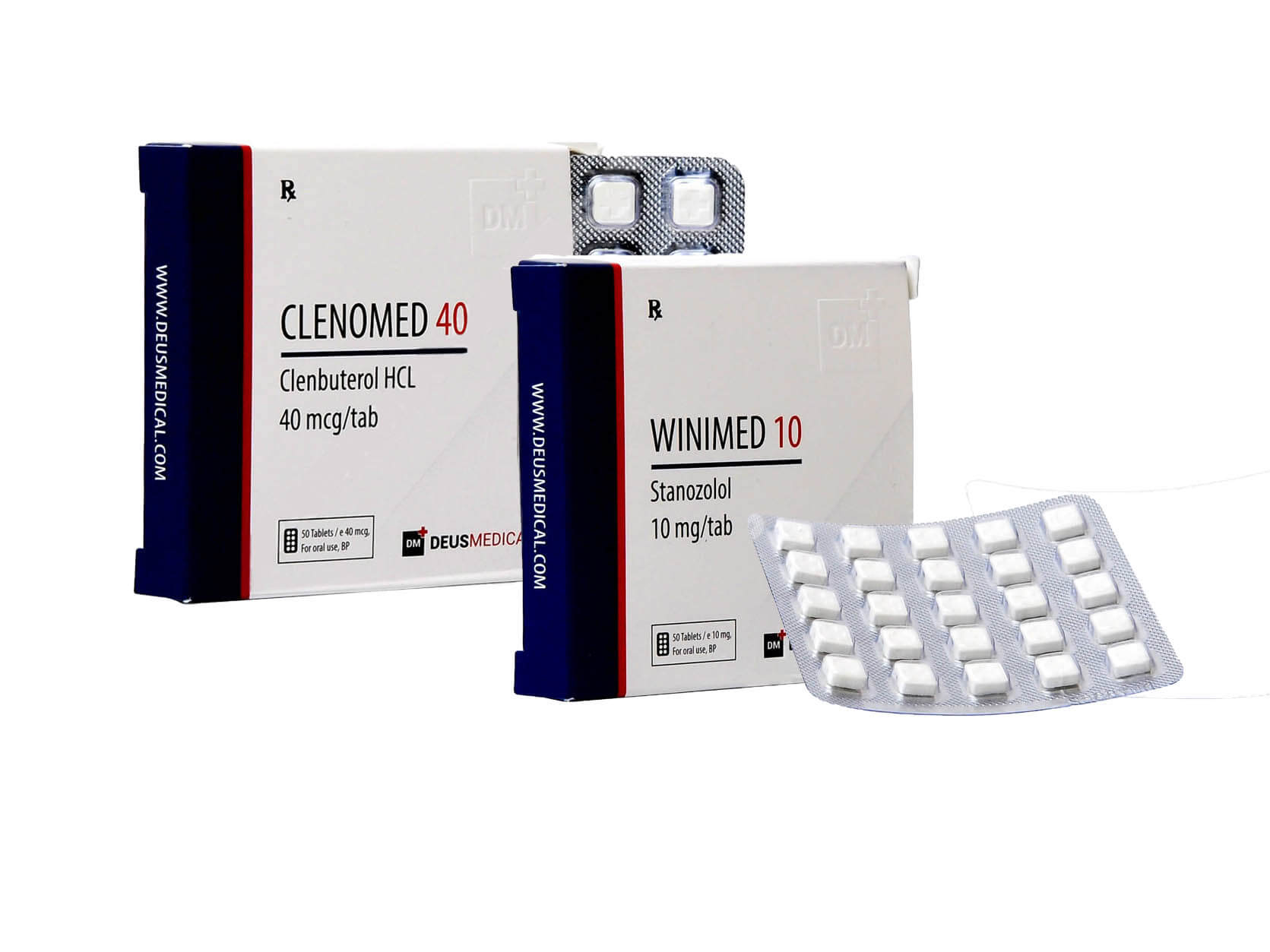 Viktminskningspaket för kvinnor Winstrol Clenbuterol Deus Medical 8 veckor