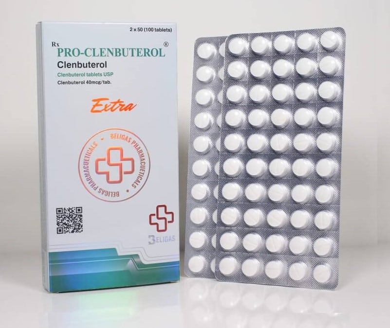 clenbuterol (40 mcg) 100 tabletter Beligas (internationellt)