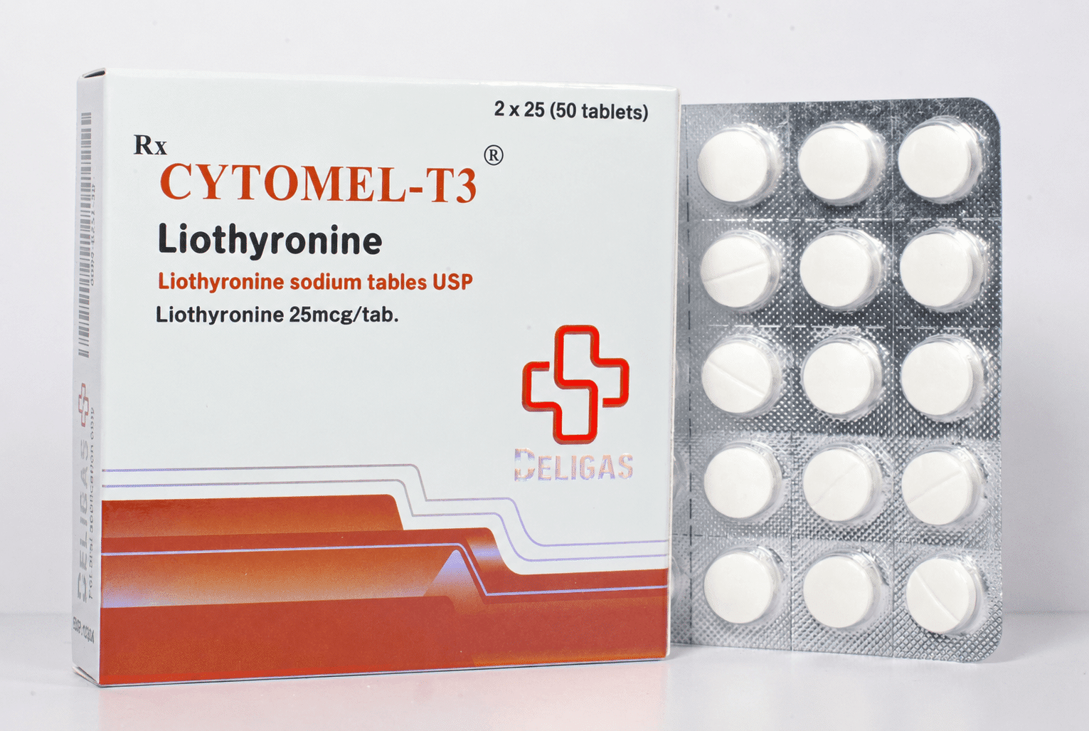 Cytolmel T3 (25mcg) - Beligas (internationellt)
