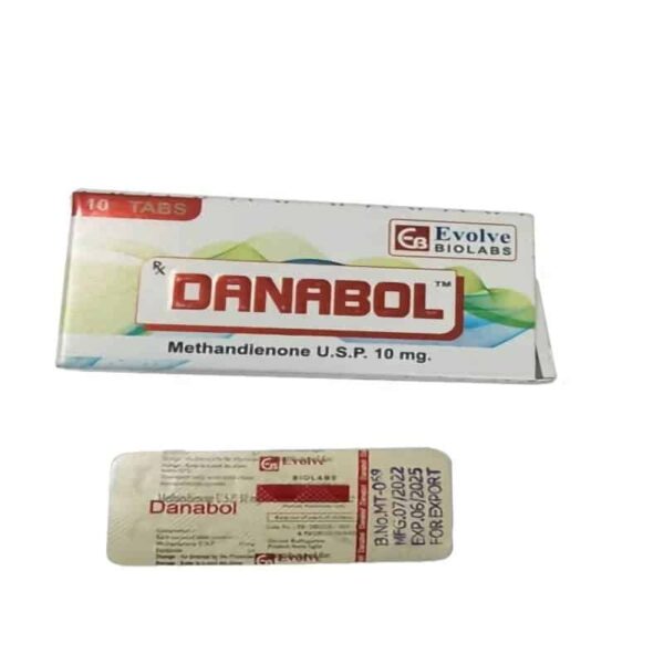 Danabol-tabletter (10 piller) Evolve Biolabs