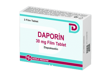 Daporin 30 mg 3 filmdragerade tabletter Dapoxetinhydroklorid World Medicine