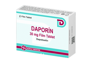 Daporin 30 mg 6 filmdragerade tabletter Dapoxetinhydroklorid World Medicine