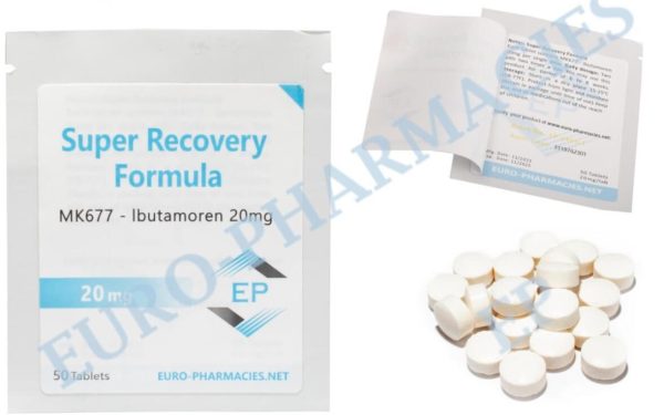 Superåterhämtning (Ibutamoren MK677) 20 mg tablett 50 tabletter Euro Pharmacies EU