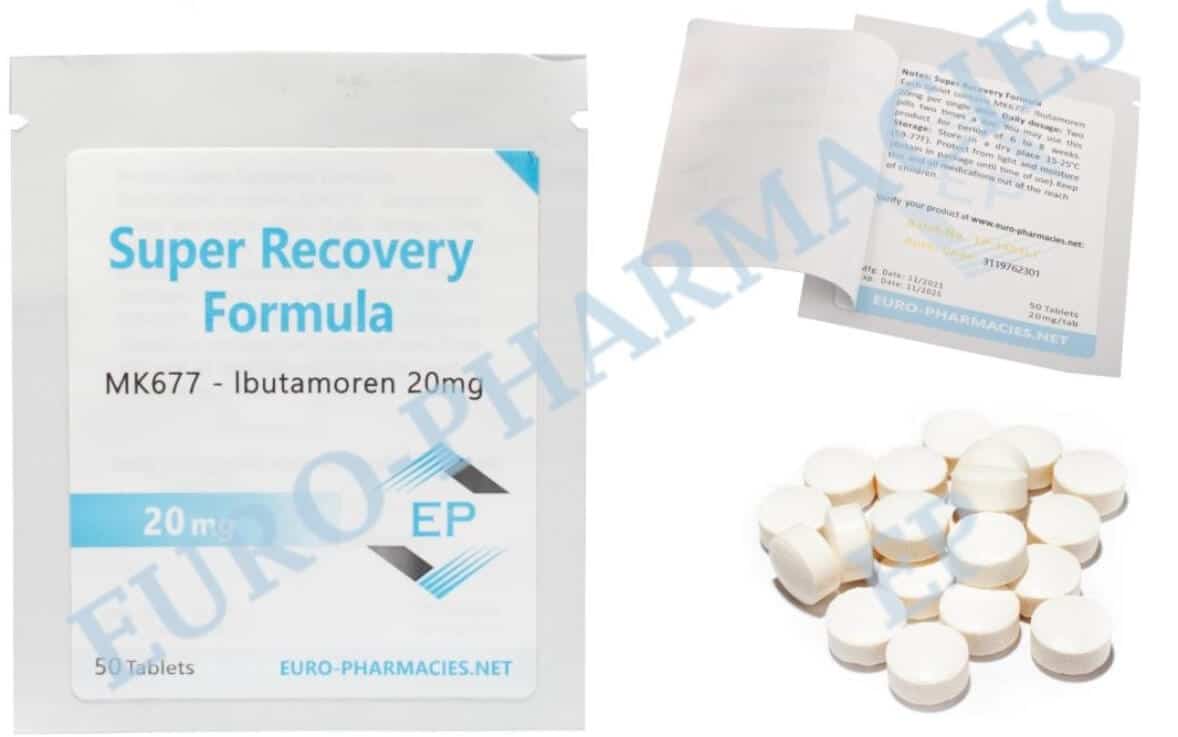 Superåterhämtning (Ibutamoren MK677) 20 mg tablett 50 tabletter Euro Pharmacies EU