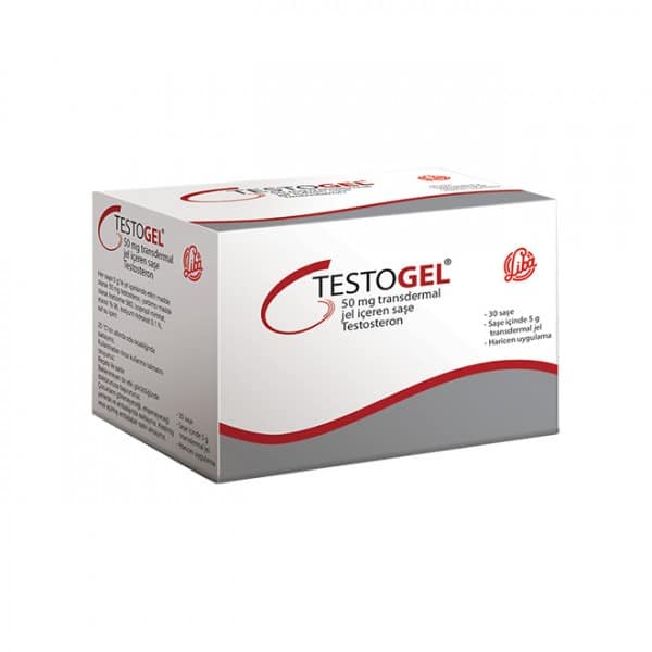 Testosteron Testogel 50 mg 5 g 30 gel i dospåsar Liba