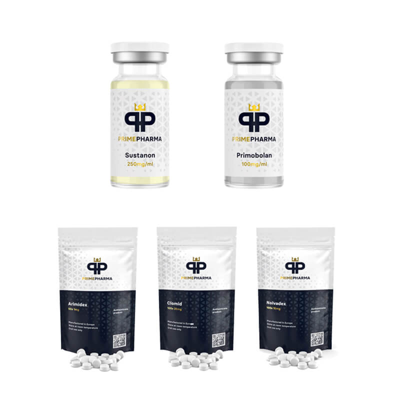 LEANT MUSKELPAKET (INJECTION) SUSTANON + PRIMOBOLAN + PCT (8 veckor) PRIME PHARMA