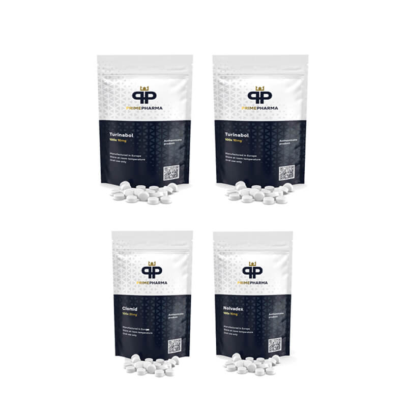 PRIME PHARMA'S 6-veckors muskelpaket (oralt) Turinabol + PCT
