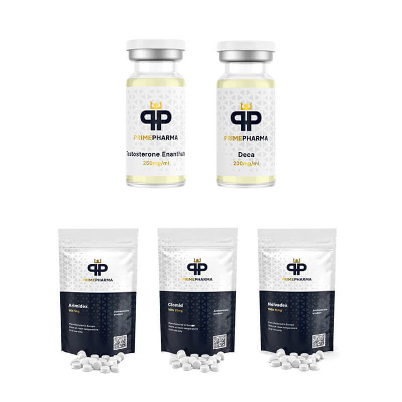 Massökningspaket (INJECTA) Enanthate 250 + DECA (8 veckor) PRIME PHARMA