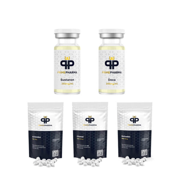 NIVÅ I (INJICERA) Massökningspaket SUSTANON 250 + DECA DURABOLIN 250 (8 veckor) PRIME PHARMA