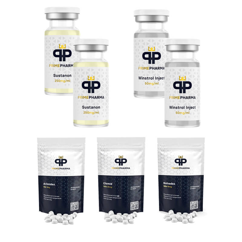 Lean Mass Gain Pack (oral injektion) Sustanon + Winstrol (8 veckor) Prime Pharma