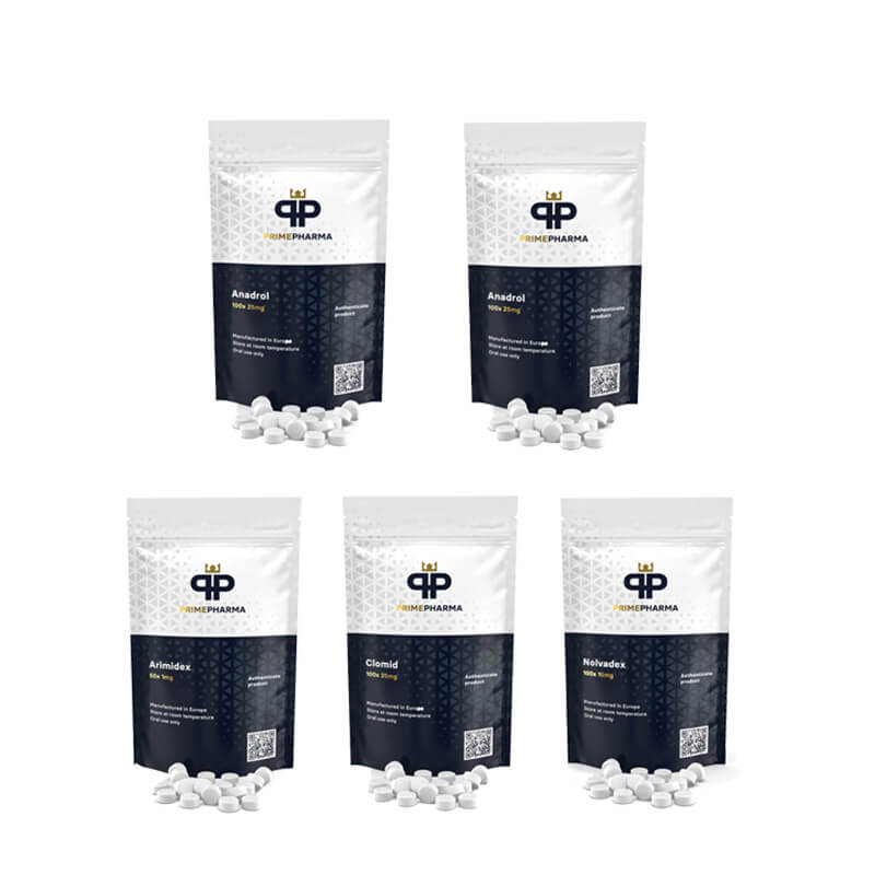 Massökningspaket: Anadrol Oxymetholon Oral Steroid (4 veckor) PRIME PHARMA