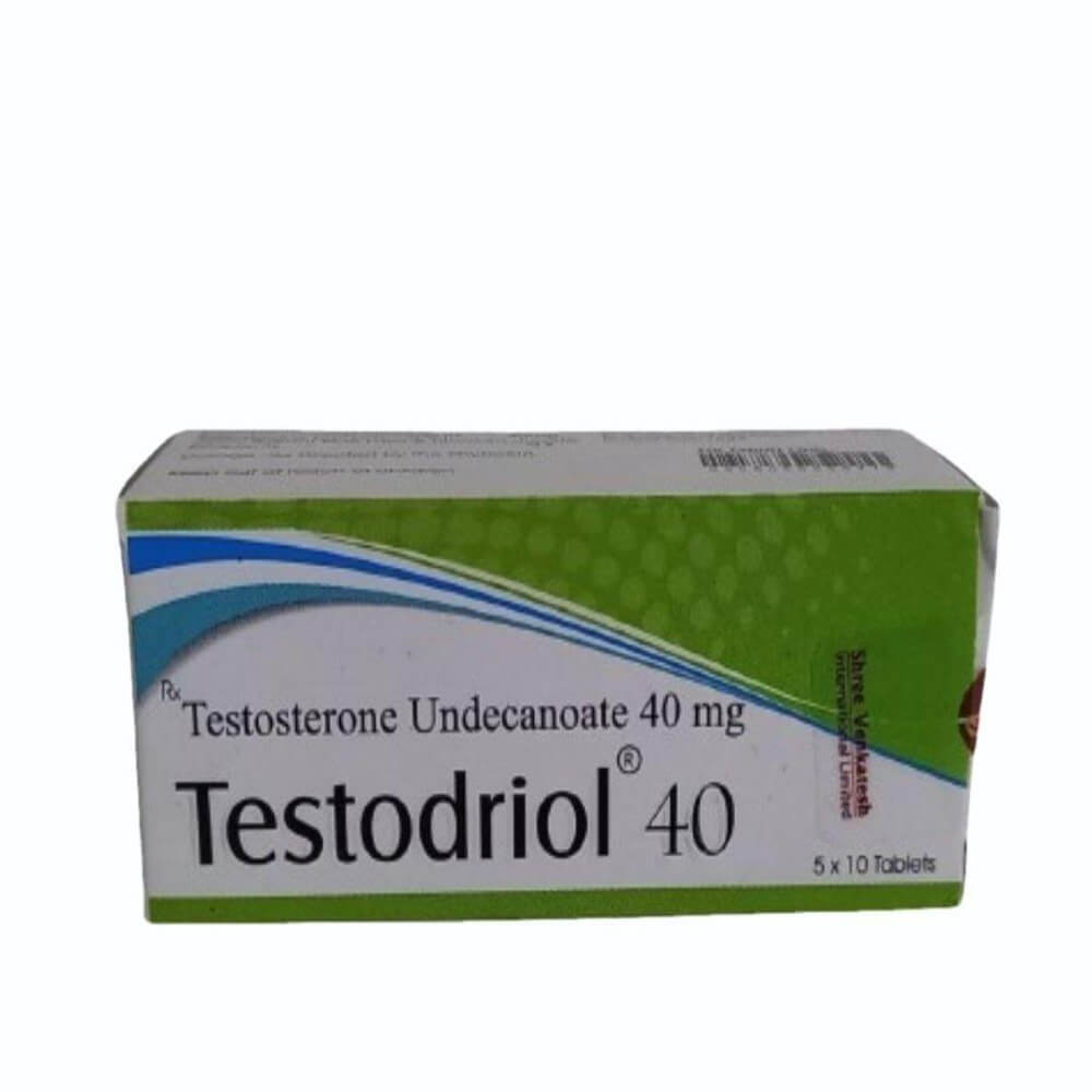 TESTODRIOL - Testosteronundekanoat 40 mg (50 tabletter) - Shree Venkatesh