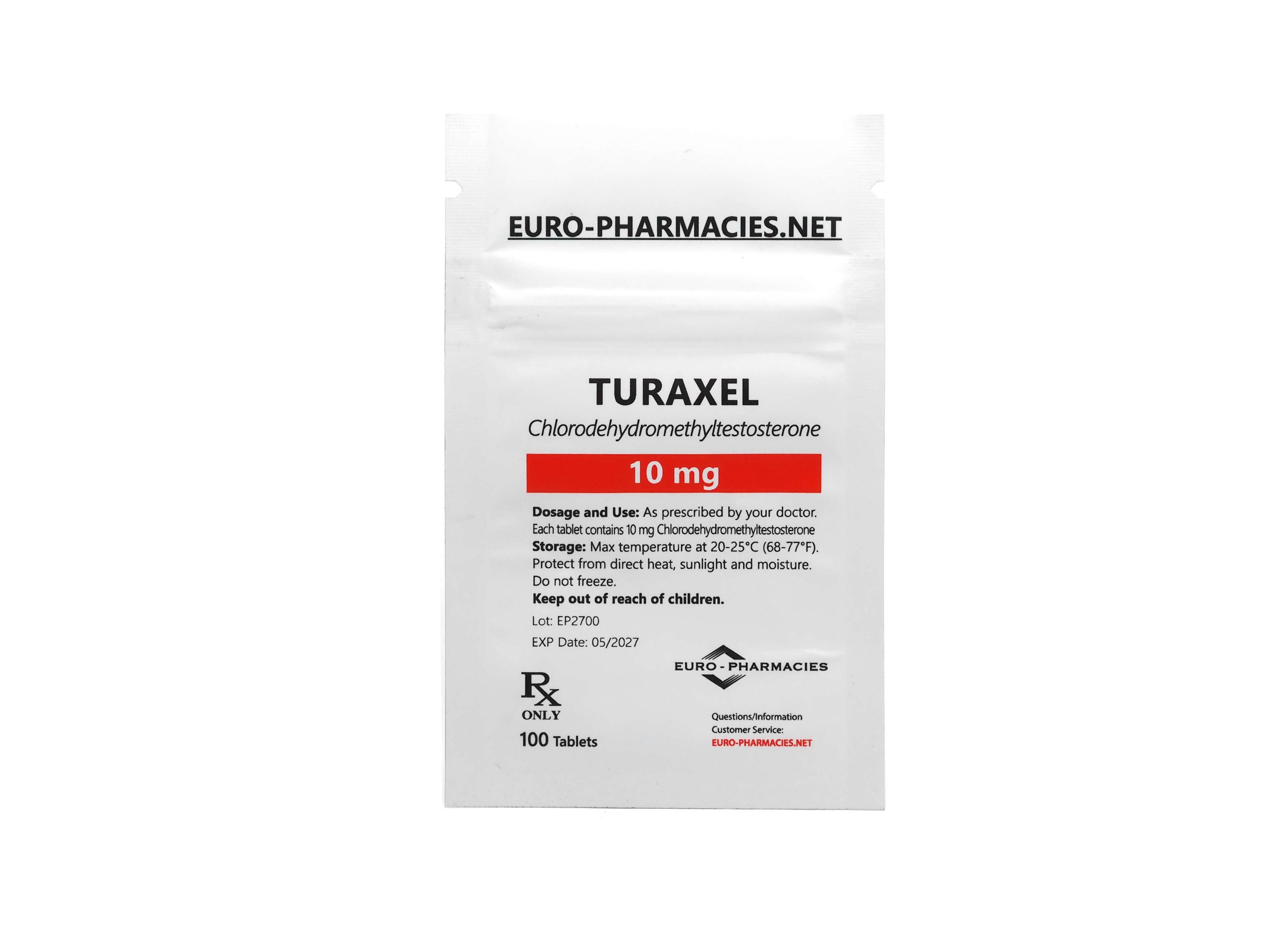 Europharmacies påse Turaxel 10 (Turanabol)
