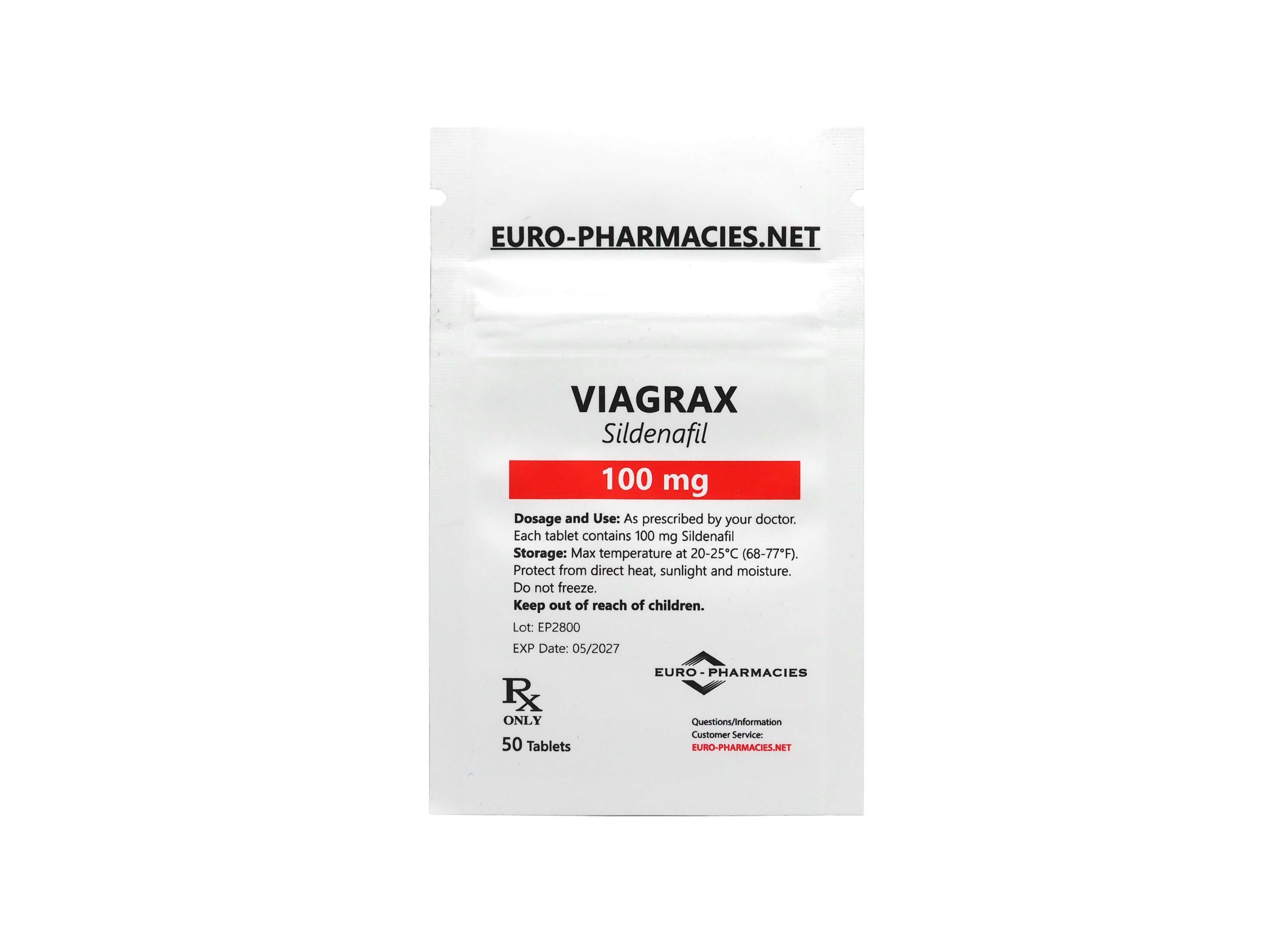 Europharmacies påse Viagrax (Sildenafil)