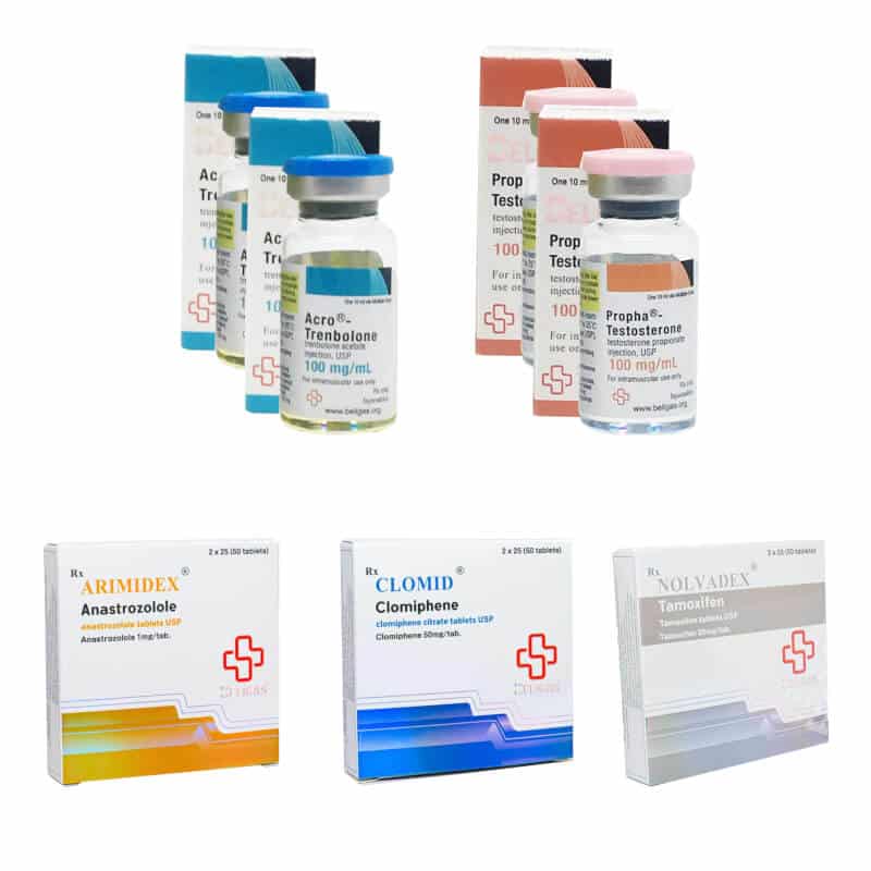 Lean Muscle Gain Pack: Testosteronpropionat + Trenbergolonacetat + PCT (6 veckor) Beligas Pharmaceuticals International