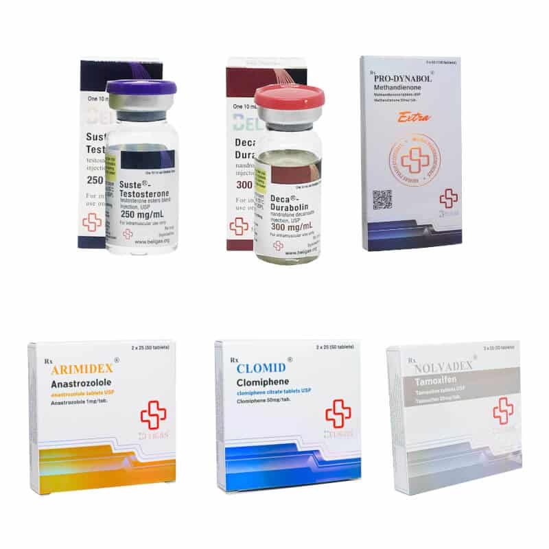 Massökningspaket (INJECTA) SUSTANON + DECA + DIANABOL (8 veckor) Beligas Pharmaceuticals International