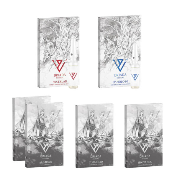 Massökningspaket NIVÅ I INJICERA SUSTANON DECA PCT 8 veckor Driada