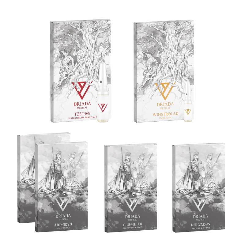 Torrviktsökningspaket NIVÅ I INJECTERA ENANTHAT WINSTROL SKYDD PCT 8 veckor Driada Medical