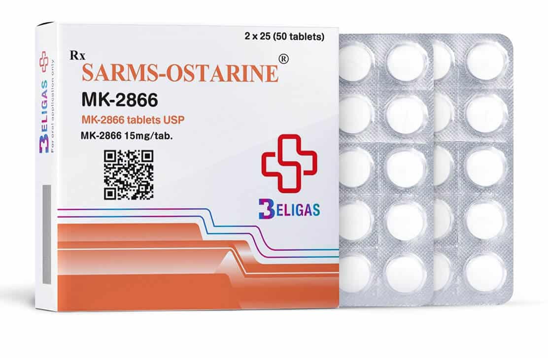 Sarms Ostarine 15 mg 50 tabletter beligas