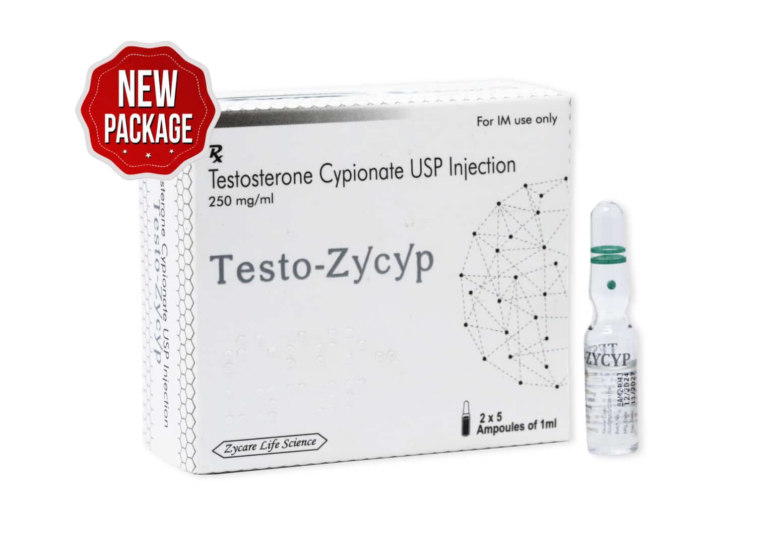TESTO ZYCYP Testosteron Cypionate Inj. 250mg 1×10 1