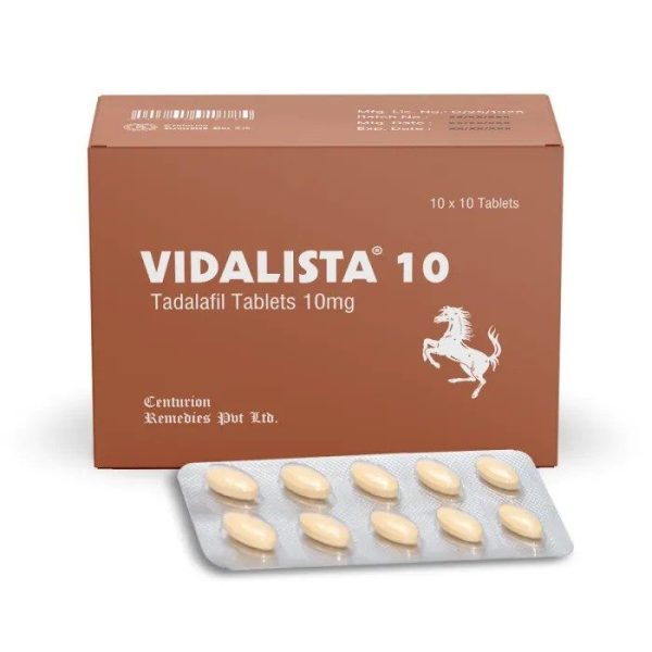 Vidalista 10 mg Tadalafil Tablett 100 tabletter Apotek EU