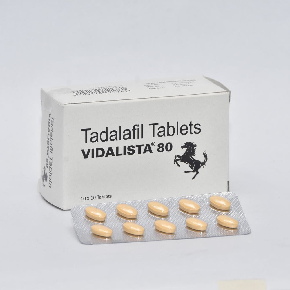 Vidalista 80 mg Tadalafil Tablett 100 tabletter Apotek EU