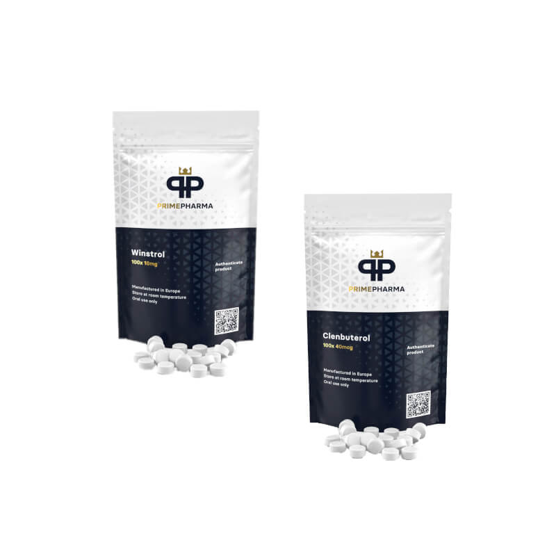 Winstrol + Clenbuterol Prime viktminskningsintroduktionspaket för kvinnor (8 veckor)