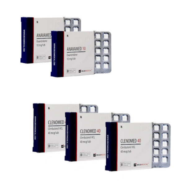Avancerat viktminskningspaket för kvinnor Anavar Clenbuterol 8 veckor Deus
