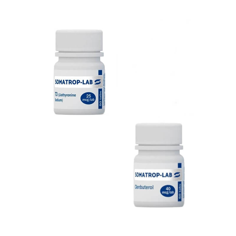 Somatrop Lab Viktminskningspaket för kvinnor: Clenbuterol + T3 (8 veckor)