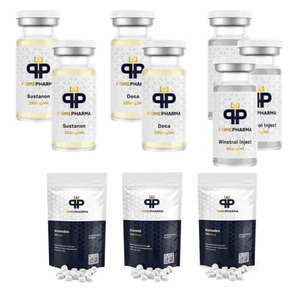 Mager massa paket INJICERA 8 veckor Sustanon Deca Winstrol Prime pharma 1